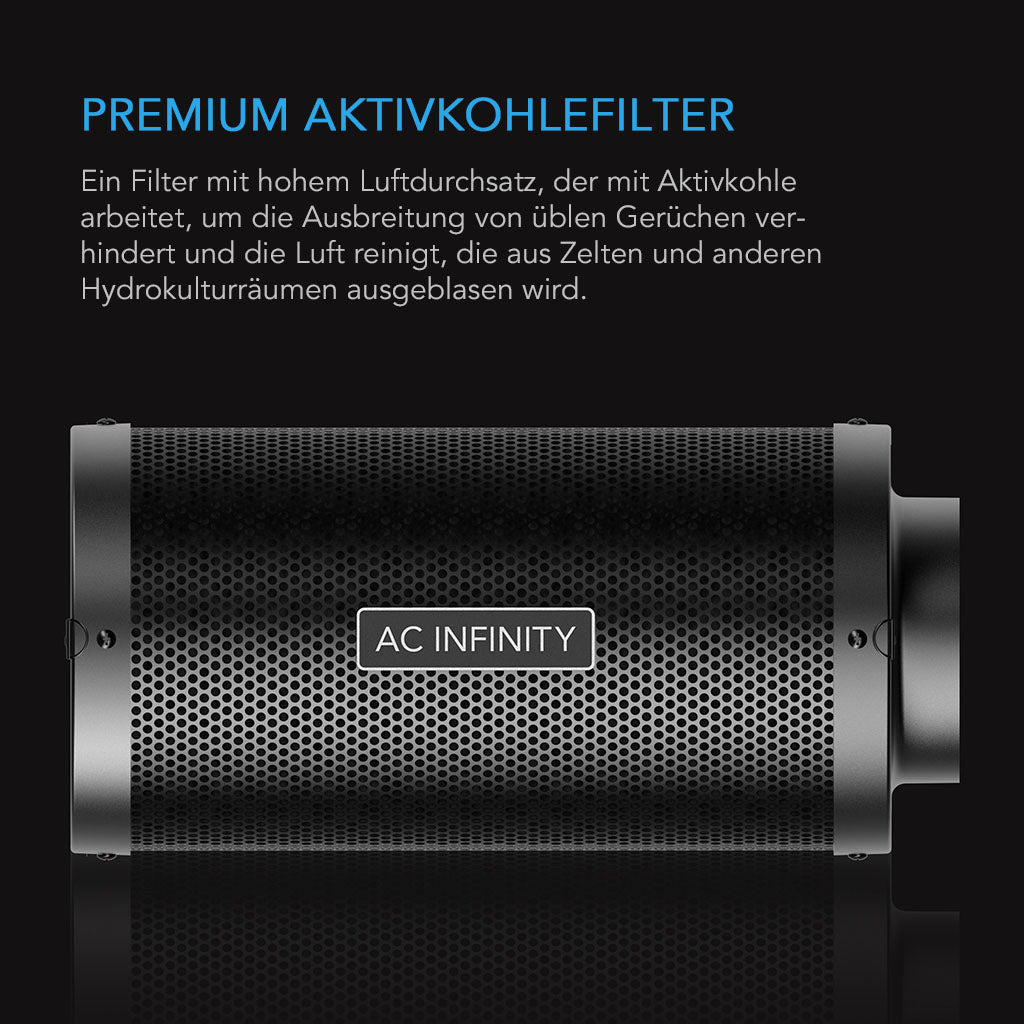 AC Infinity Aktivkohlefilter, 357-1580 m³/h