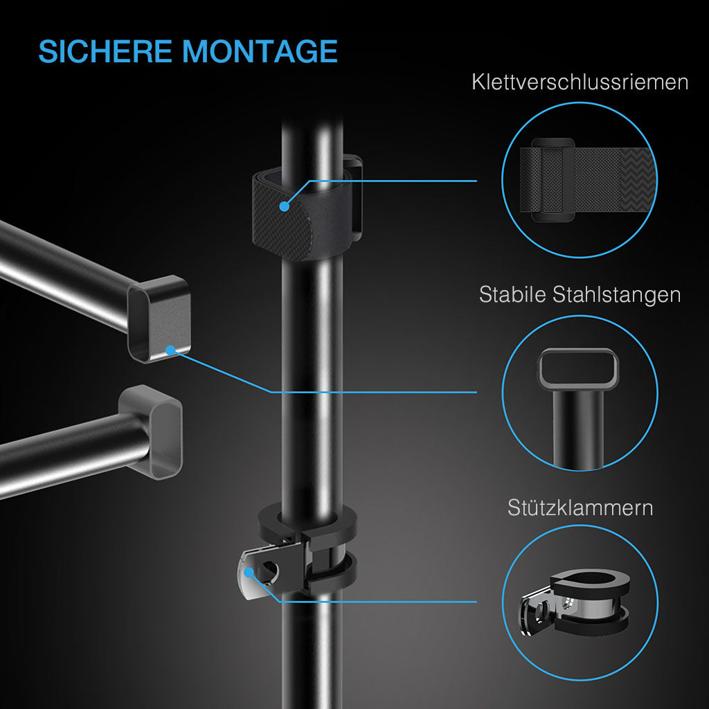 AC Infinity Grow-Zelt-Verstärkungs- und Montagestangen, verschiedene Größen