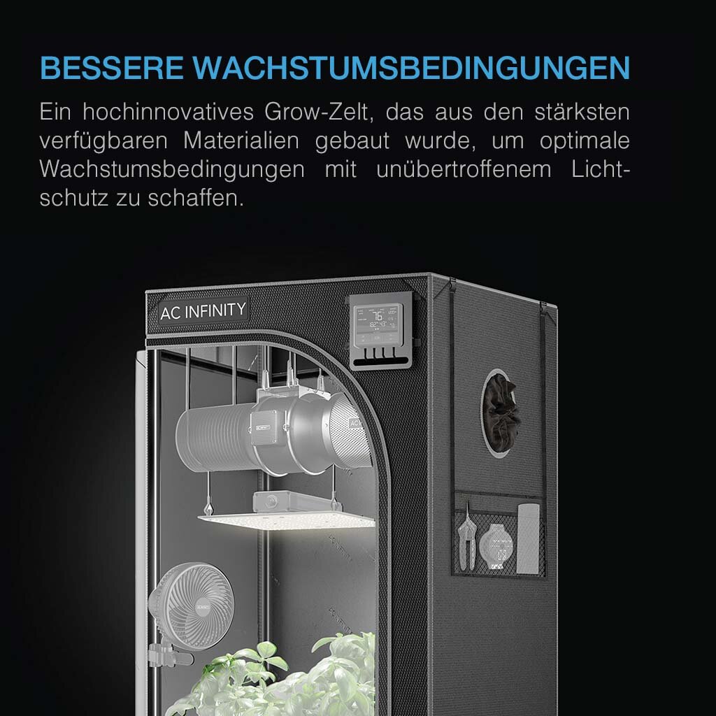 AC Infinity CLOUDLAB 722, Advanced Growbox, 60x60x180cm
