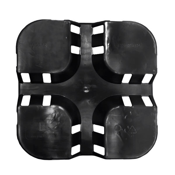 Topf, viereckig, 0,25L-30L, schwarz